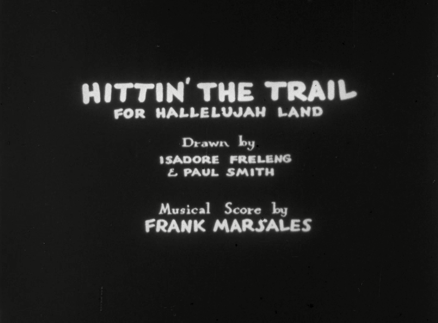 Hittin' the Trail for Hallelujah Land