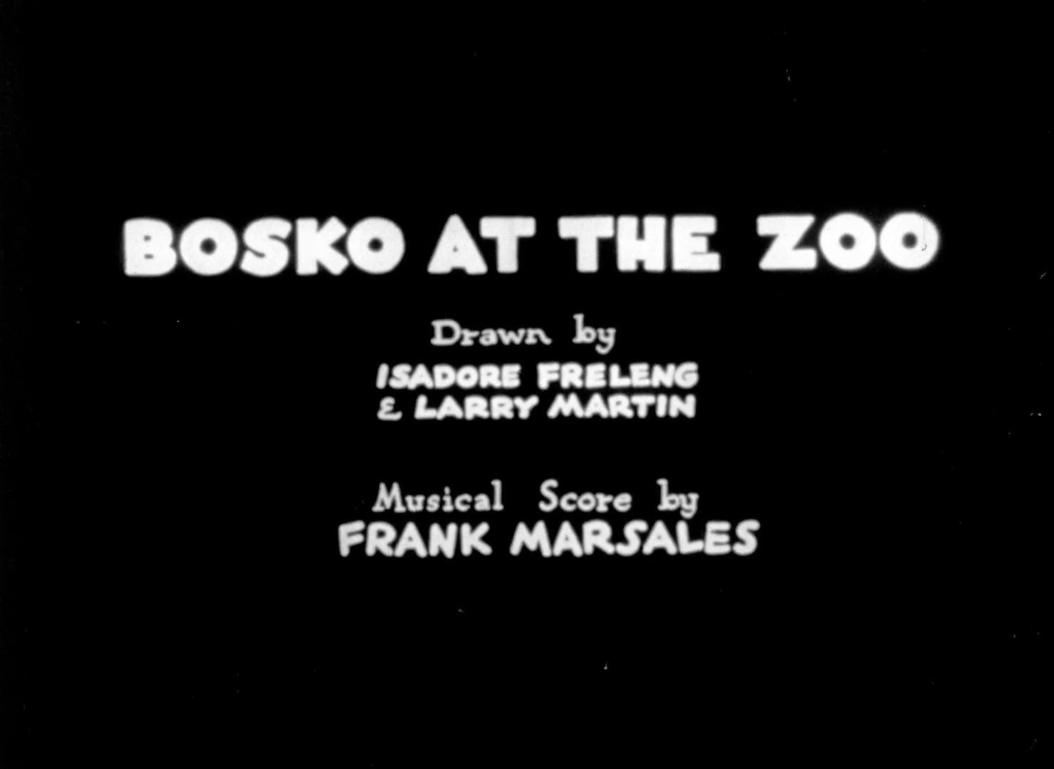 Bosko at the Zoo
