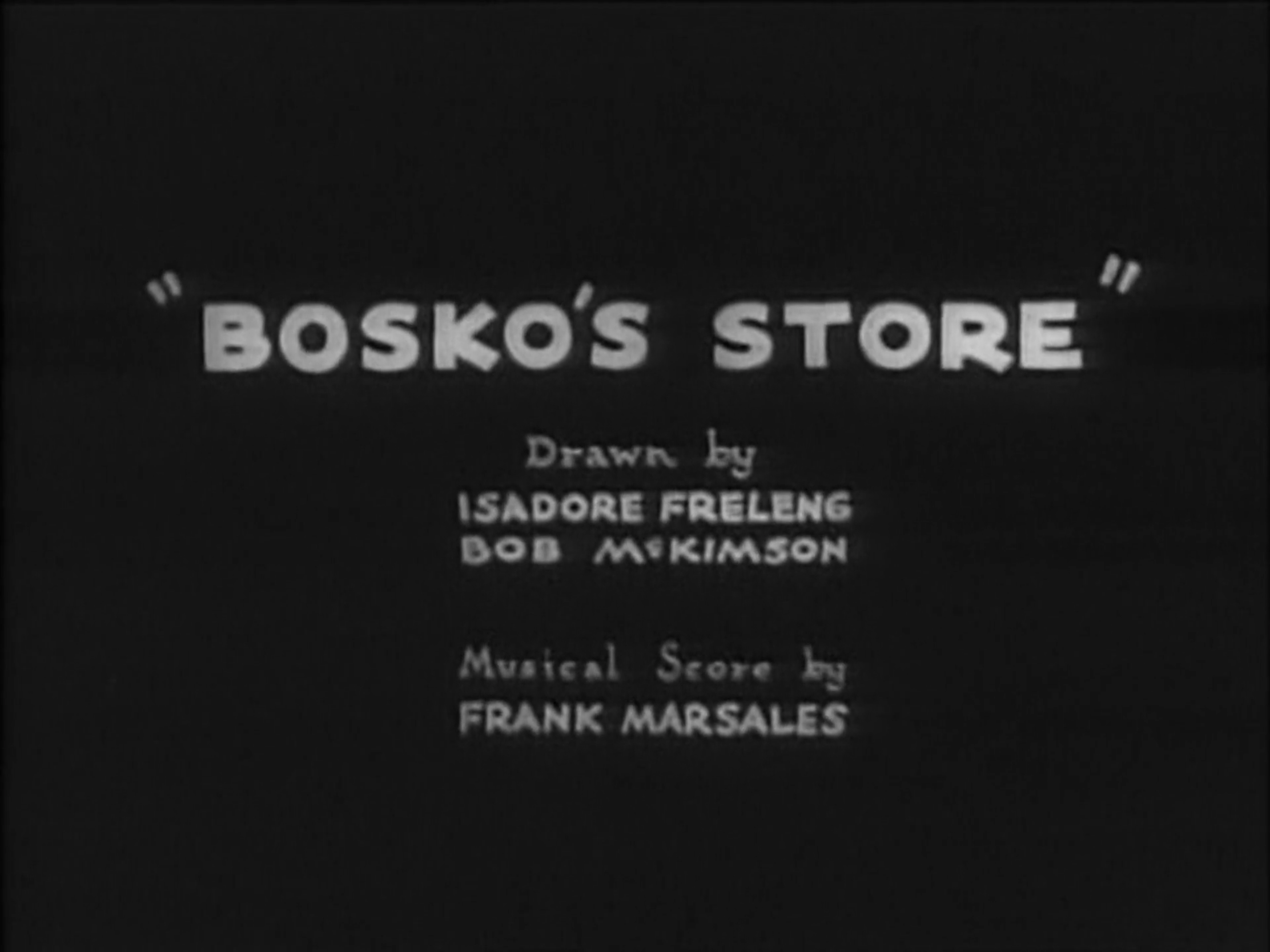 Bosko's Store