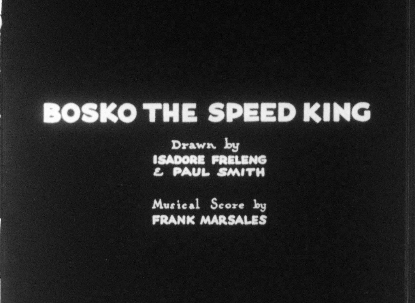 Bosko the Speed King
