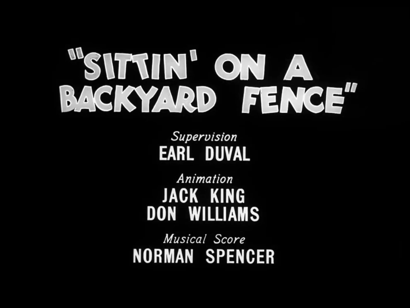 Sittin' on a Backyard Fence