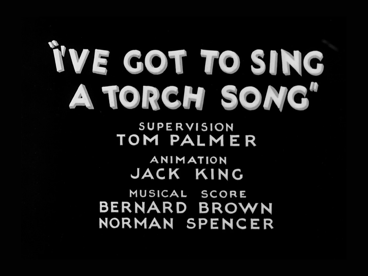 I've Got to Sing a Torch Song