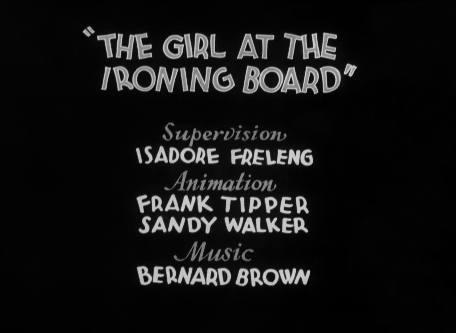The Girl at the Ironing Board