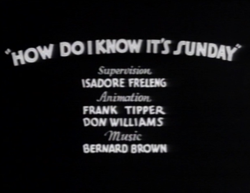 How Do I Know It's Sunday