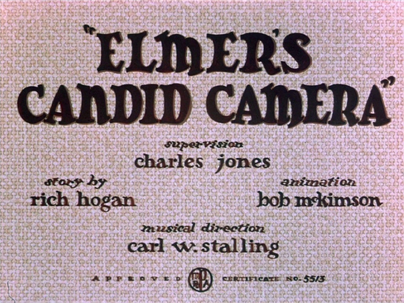 Elmer's Candid Camera