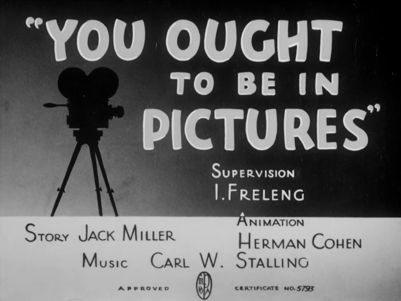 You Ought to Be in Pictures