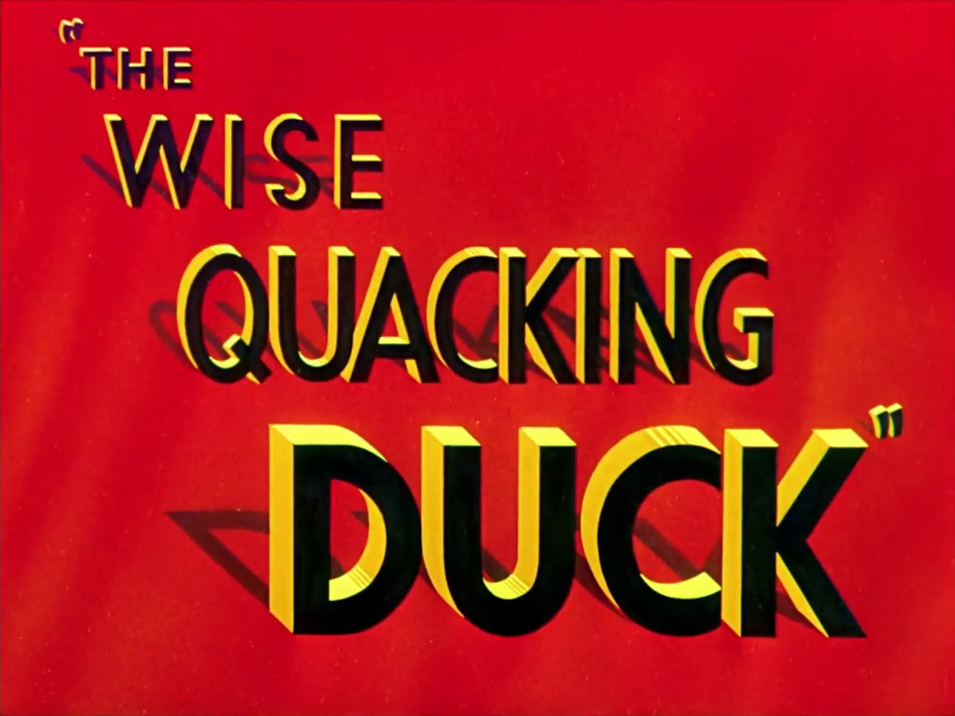 The Wise Quacking Duck