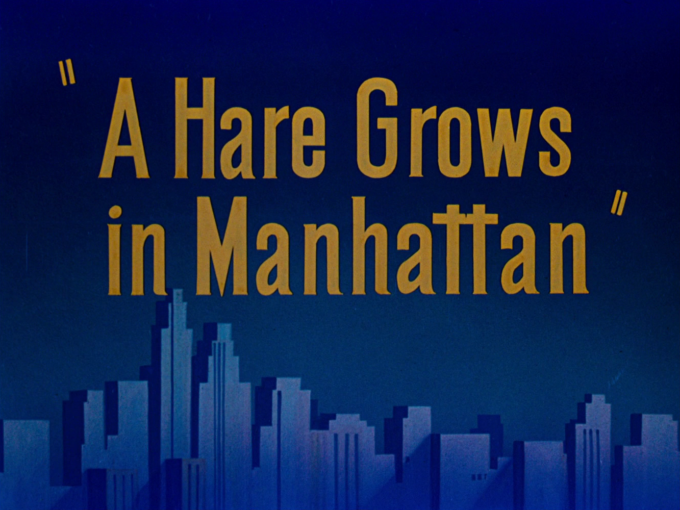 A Hare Grows in Manhattan